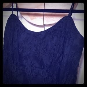 Black Lace Slip Dress -Vintage